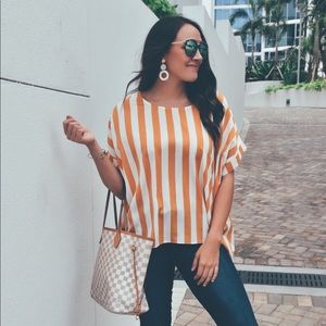 Mustard Striped Top